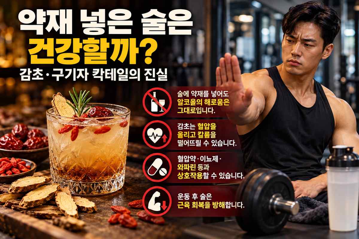 애오개 PT헬스 | 약재 넣은 술은 건강할까? 감초·구기자 칵테일의 진실 - 1 - 20261013001359
