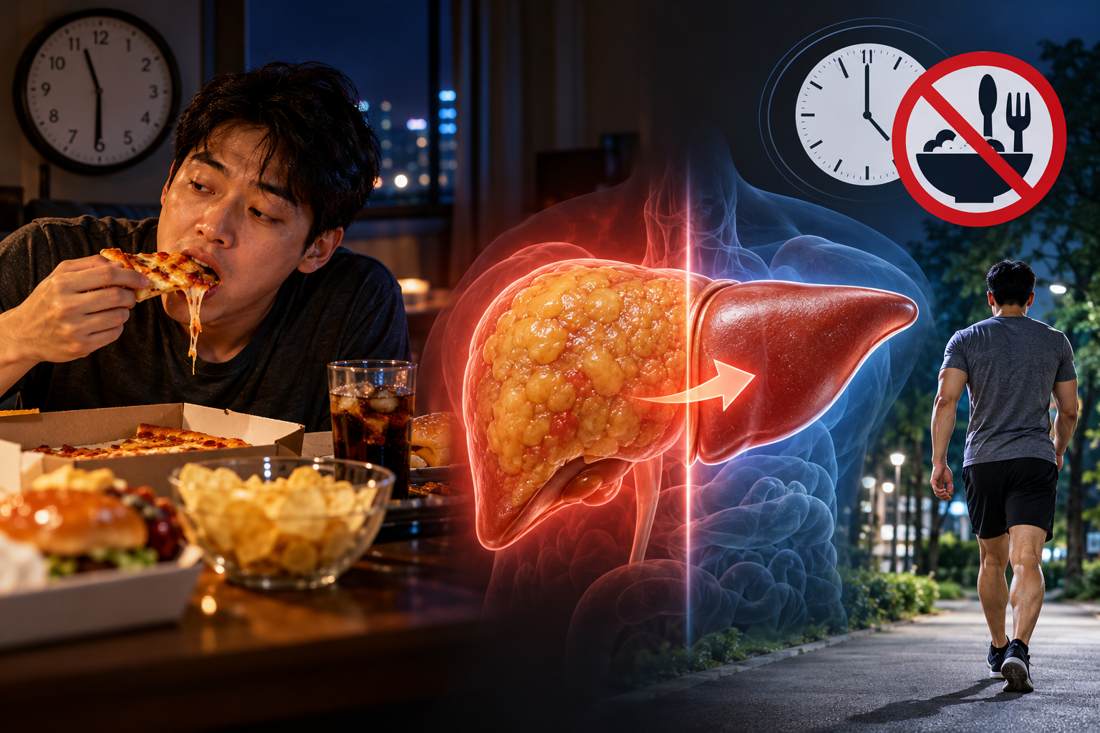 도화동 PT 헬스 | 밤늦게 먹는 습관, 살보다 간이 먼저 탈이 납니다 - 1 - 20261014001822