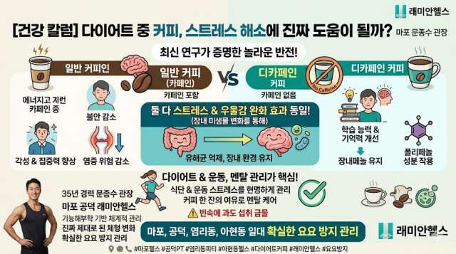 마포 공덕 헬스 PT 피티 다이어트 중 마시는 커피, 스트레스 해소에 진짜 도움이 될까? - 1 - 20260522002449