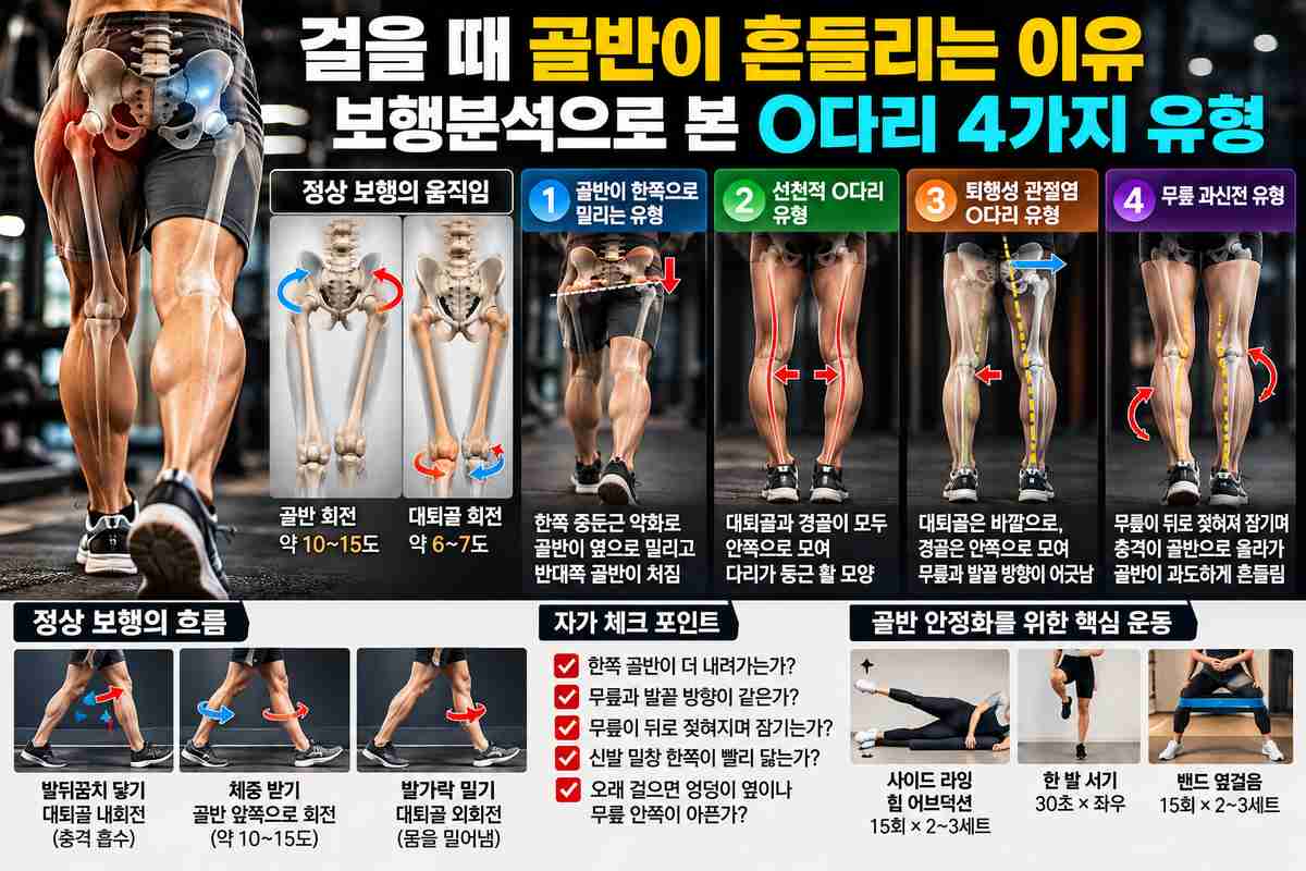 공덕 교정운동 PT | 헬스 걸을 때 골반이 흔들리는 이유, 보행분석으로 본 O다리 4가지 유형 - 2 - 20261013002213
