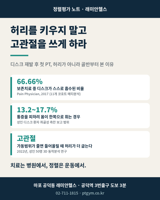 공덕 PT 헬스 | 디스크는 허리를 강화해서 쓰는 게 아닙니다 | 골반 정렬과 고관절 사용 정렬평가 기록 - 3 - 20260906213020